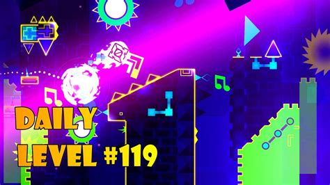 Geometry Dash 2 11 Daily Level 119 Overdoze By Skrillero01 All