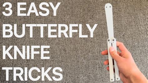 3 EASIEST Butterfly Knife Tricks For Beginners YouTube