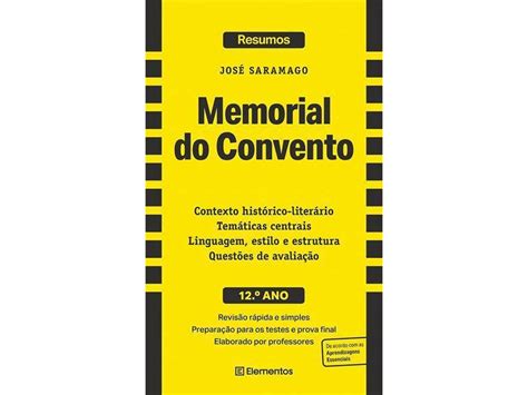 Livro Resumos Memorial do Convento José Saramago 12 º ano de