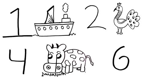 How To Draw Anything From Numbers Easy 9 Drawing From Number For Kids