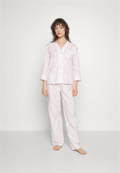 Lauren Ralph Lauren Classic Wovens Set Pijama Roseblanco Zalandoes