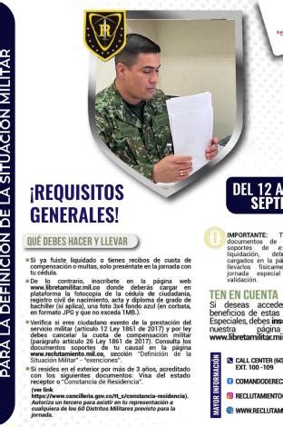 Requisitos Para Remisos Cartilla Militar Colombia Tr Mites En L Nea