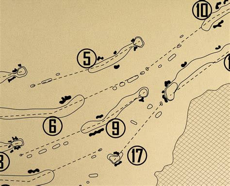 Poipu Bay Golf Course Outline (Print) – GolfBlueprints