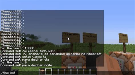 Comandos Do Tempo Minecraft Comandos Youtube