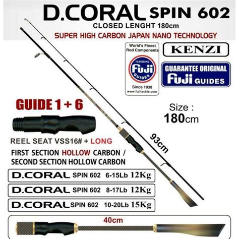 Jual Joran Kenzi Dcoral Fuji Guide Shopee Indonesia