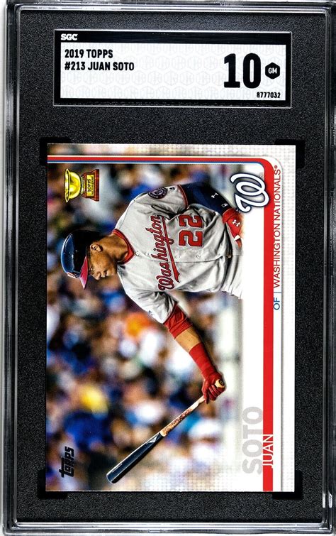 Topps Juan Soto Sgc Gem Mint Ebay