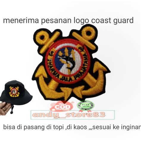 Bordir Logo Coast Guard Lazada Indonesia