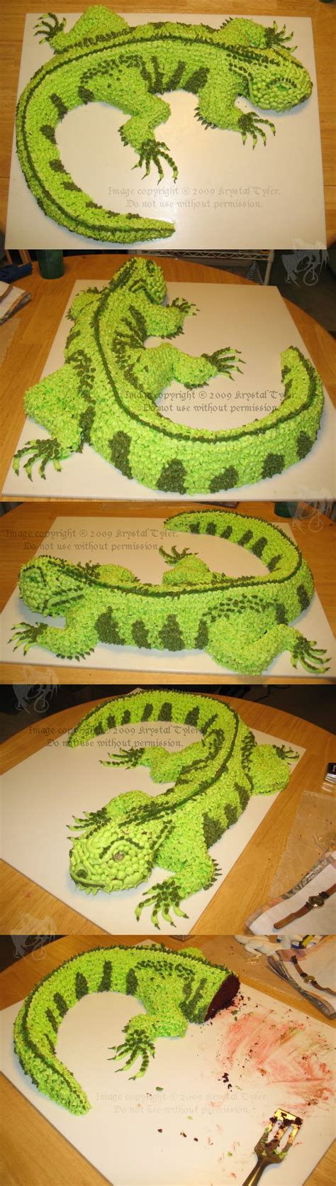 The Incredible Edible Iguana By R Eventide On Deviantart Kids Cake