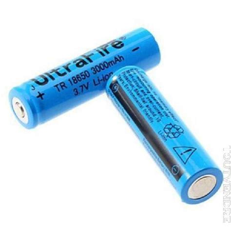 2 Pices 18650 3000mah 3 7v Li Ion Brc Batterie En France Clasf