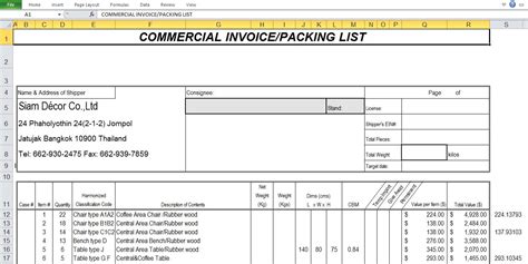 Free Printable Commercial Invoice Templates (Word, Excel, PDF) - Excel TMP