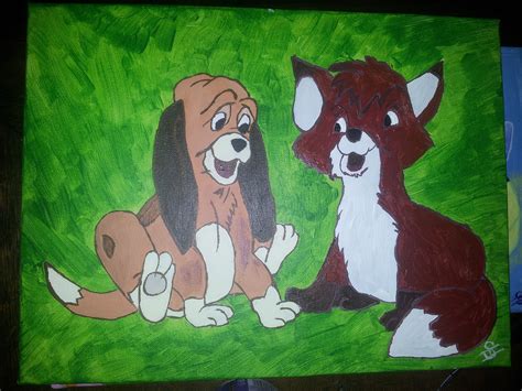 Hund Unf Fuchs Cap Und Capper Disney In Acryl Gemalt Cap Und Capper