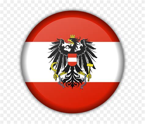 Flag Austria Red White National Eagle Red White Red Flag With