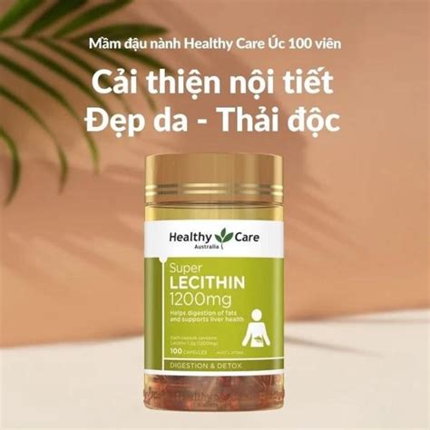 Viên Uống Mầm Đậu Nành Healthy Care Super Lecithin 1200mg 100 Viên Siêu Thị Luxy