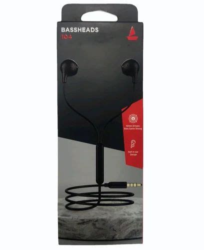 Black Boat Earphone 104 Bassheads At Rs 259 Piece In Chennai ID