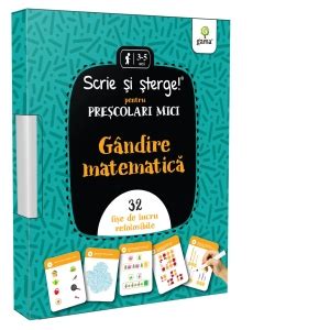 Scrie Si Sterge Pentru Prescolari Mici Gandire Matematica Fise