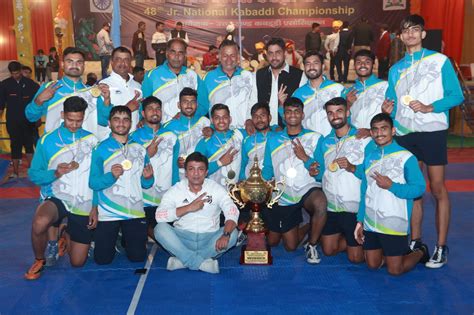 Rajasthan Team Is Crowned As A Champion Of Th Junior National Kabaddi