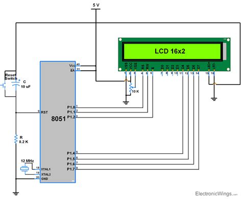 Lcd X Interfacing In Bit Mode With Electronicwings