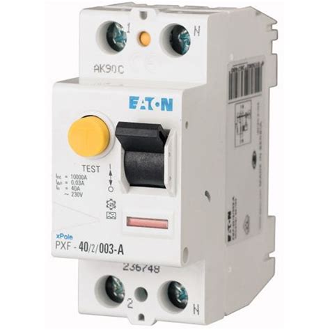 EATON FI Schutzschalter A 2p 230V 25A 0 03A 2TE REG DIN Schiene REG