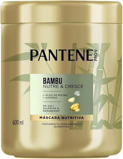 Pantene Máscara Nutritiva Bambu Nutre e Cresce Óleo Capilar de