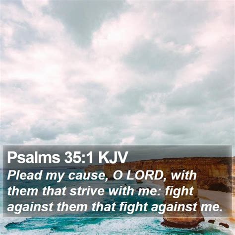 Psalms 35:1 KJV Bible Verse Images