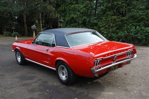 SOLD: "Cali" 1967 Ford Mustang Coupe Red Auto V8 - Oakwood Classics