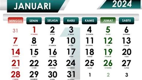 Link Kalender Hijriah 2024 Lengkap Dengan Libur Nasional Dan Cuti