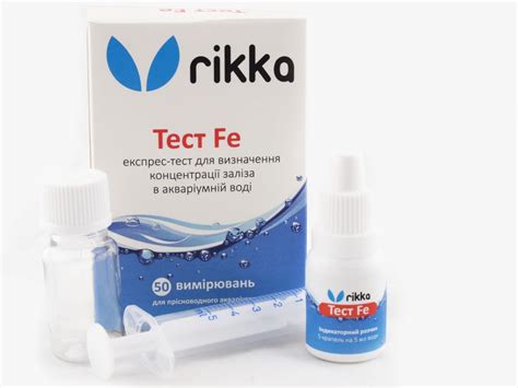 RIKKA Тест Fe - тест для определения концентрации общего железа в воде ...