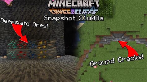 New Ground Cracks Deepslate Ore Textures Minecraft Snapshot