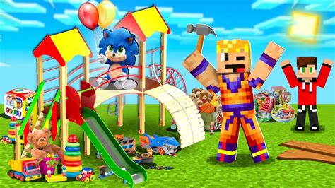 ZBUDOWALISMY PLAC ZABAW DLA BABY SONIC W MINECRAFT YouTube