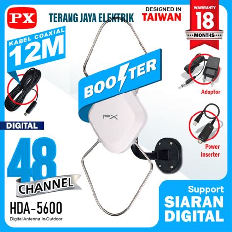 Jual ANTENA TV DIGITAL Antena TV Digital Indoor Outdoor PX HDA 5600