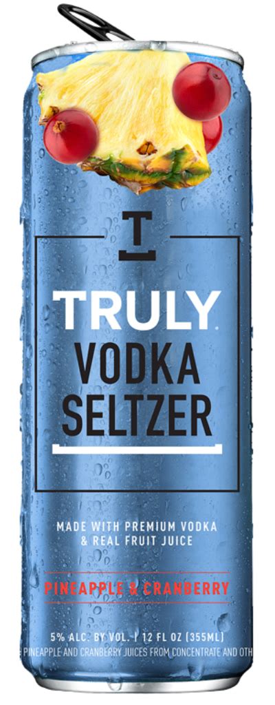 Truly Vodka Seltzer Pineapple And Cranberry