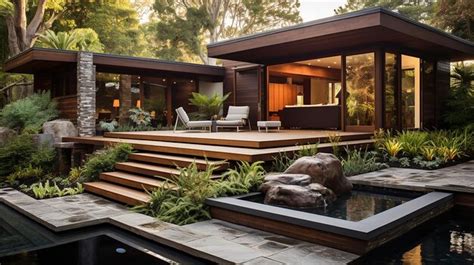 Premium AI Image | Gorgeous Modern Backyard Landscaping