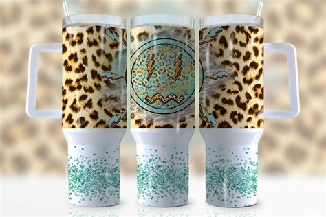 Leopard Cheetah Print Custom Stanley Cup 40 Oz 30 Oz Tumbler With