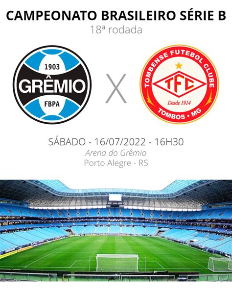 Grêmio x Tombense veja onde assistir escalações desfalques e