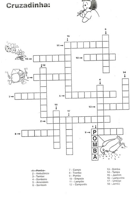 Pedagogas Da Paz Cruzadinha E Ca A Palvras Am Em Im Om Um M