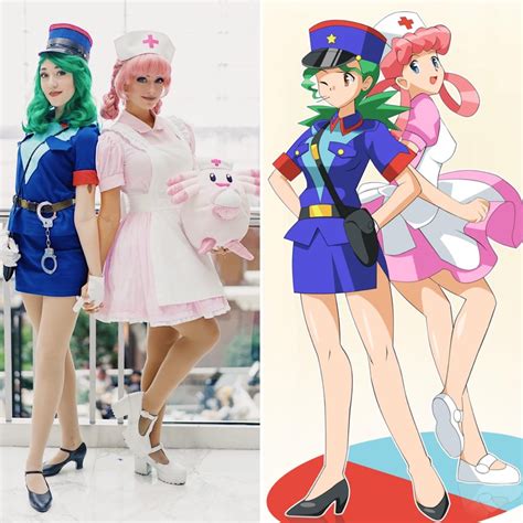 “make It Double ” Officer Jenny And Nurse Joy Credit Witchy Brew