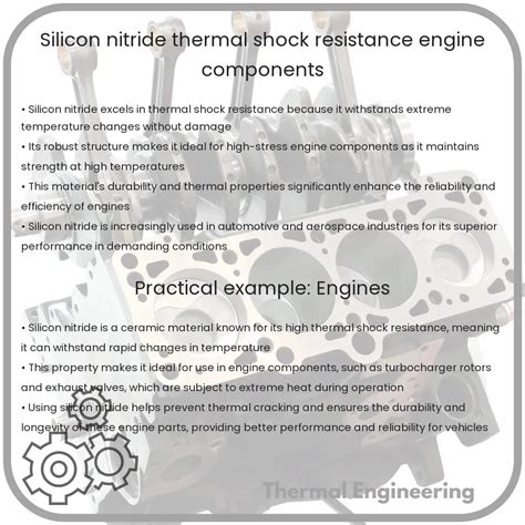 Silicon Nitride Thermal Shock Resistance Engine Components