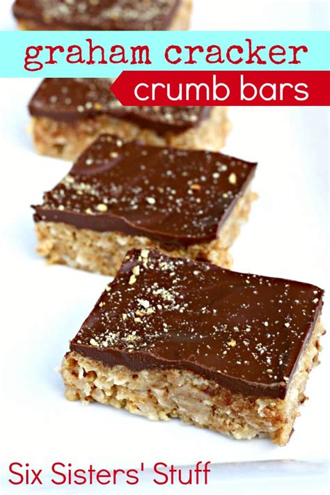 Graham Cracker Crumb Bars Six Sisters Stuff