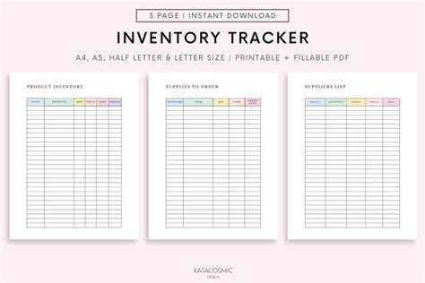 Printable Inventory Template