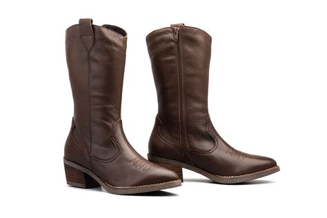 PYM 940 Botas Camperas Mujer Piel Napa Tacón Cubano Rodri Market