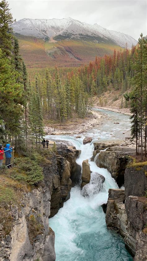 Sunwapta falls best waterfall in jasper national park alberta canada ...