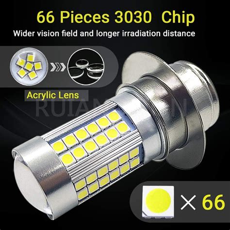 Buy Ruiandsion P S Led Motorcycle Headlight Bulb White K V