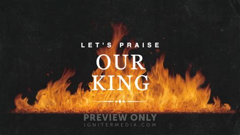 Pentecost Lets Praise Our King Title Graphics Visual Church