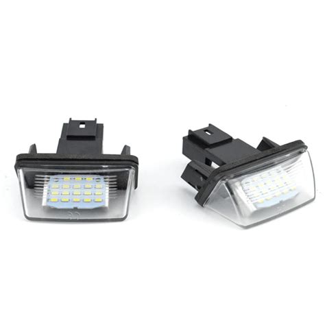 Luz Led Para Matr Cula De Coche Accesorio Para Peugeot