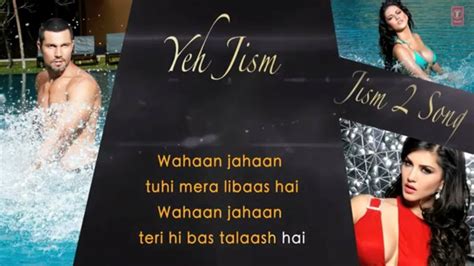 Yeh Jism Hai Toh Kya Jism 2 Full Song With Lyrics Sunny Leone