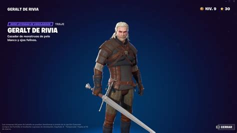 Cómo y cuándo conseguir a Geralt de Rivia en Fortnite