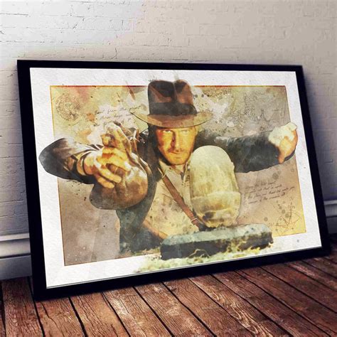 Indiana Jones Movie Poster Art Print - Etsy