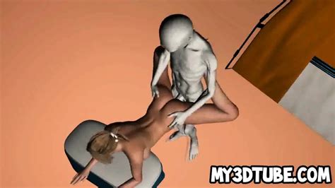 Busty D Babe Getting Licked And Fucked By An Alien