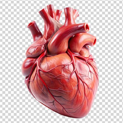 Premium Psd Human Heart Isolated On Transparent Background