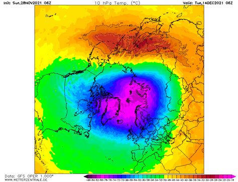 Stratosphere Watch Polar Vortex Running Strong But First Signs Of